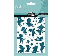 Maildor AE223C - GOMMETTES Glitty - 4 Planches 16x10,5 cm - 60 Stickers PAILLETÉS - FÉES