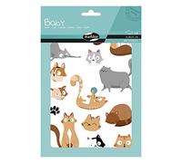 MY MANDARINE AE227C -GOMMETTES Baby - 6 planches 14,8 x 21 cm - À parti de 2 ans - CHATS (168 stickers)