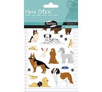 Maildor AE230C - GOMMETTES Mimi'Stick - 4 planches 10,5x16 cm - CHIENS (82 stickers)