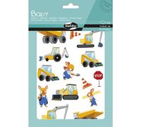 MY MANDARINE AE235C -GOMMETTES Baby - 6 planches 14,8 x 21 cm - À parti de 2 ans - CHANTIER (90 stickers)