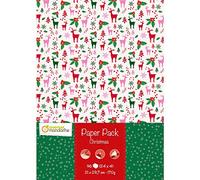 Avenue Mandarine – Pack papier créatif MY MANDARINE CC039C – 96 feuilles A4 recto-verso – CHRISTMAS