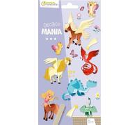 MY MANDARINE CC045C - DÉCALCO'MANIA - 2 feuilles d'environ 20 transferts - À partir de 5 ans - ANIMAUX FANTASTIQUES