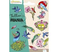Avenue Mandarine Tatouages MY MANDARINE CC055C TATOO'MANIA 10,5x16 cm 13 tatouages OISEAUX dès 5 ans