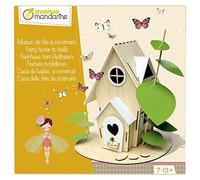 MY MANDARINE CO174C - Boite créative enfant - MAISON DE FÉES À CONSTRUIRE - en BOIS - À partir de 6 ans, Couleurs :