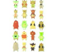 MY MANDARINE CY036O - GOMMETTES 3D Cooky - 1 planche 12x8 cm - 20 stickers - OURS