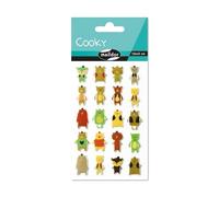 MY MANDARINE CY036Opack - GOMMETTES 3D Cooky - LOT DE 10 planches 12x8 cm - 200 stickers - OURS