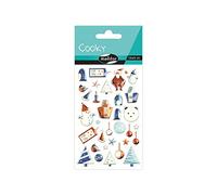 Maildor CY103C - GOMMETTES 3D Cooky - 8 planches 12x8 cm - 778 stickers - NOËL