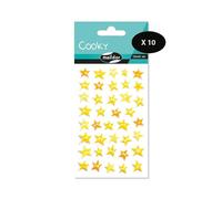 MY MANDARINE CY106Cpack Cooky 10 planches 390 stickers Étoiles de mer