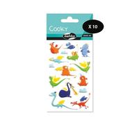 MY MANDARINE CY122Cpack Cooky 10 planches 150 stickers Dragons