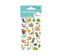 MY MANDARINE CY137Cpack - GOMMETTES 3D Cooky - LOT DE 10 planches 12x8 cm - 310 stickers - DINO