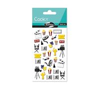 Maildor CY142Cpack - GOMMETTES 3D Cooky - LOT DE 10 planches 12x8 cm - 250 stickers - CINEMA