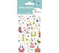 MY MANDARINE CY171Cpack - GOMMETTES 3D Cooky - LOT DE 10 planches 12x8 cm - 33 stickers par planche - Licorne Féérie