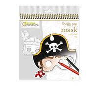 MY MANDARINE GY022O - Un carnet de coloriage Graffy pop mask de 24 masques pré-découpés - À partir de 5 ans - GARCONS