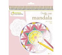 MY MANDARINE GY027O - Un carnet de coloriage Graffy pop 36 pages - Mandalas pré-découpées - À partir de 6 ans - FILLE