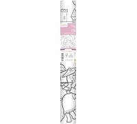 MY MANDARINE GY080C - Un rouleau de papier Affiche Graffy Roll pré-imprimée 5m x 35cm (Dessin de 50cm Répété 10 fois) - À partir de 4 ans - PRINCESSES ET CHEVALIERS