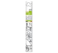 Avenue Mandarine Rouleau de papier Graffy Roll GY083C Ville écologique 5 m x 35 cm Blanc