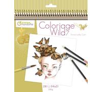 MY MANDARINE GY134C - Un carnet de coloriage Wild - 28 pages 20x20 cm - Coloriage pour Adulte - WILD 7