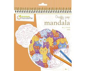 MY MANDARINE GY142C - Graffy Pop 36p mandalas chats prédécoupés 6ans+