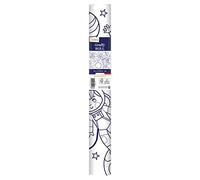 MY MANDARINE GY160C - Un rouleau de papier Affiche Graffy Roll pré-imprimée 5m x 35cm (Dessin de 50cm Répété 10 fois) - À partir de 4 ans - CADRES