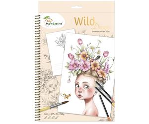 MY MANDARINE GY163C - Un carnet de coloriage de la collection Wild - 36 pages format A4 - Coloriage avec crayons, feutres ou peinture, pour adulte et adolescent - WILD DREAM