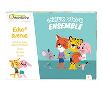 MY MANDARINE JE523C - Educ'Avenue ''Mieux Vivre Ensemble'' : 1 Loto + 1 Mémo + 1 Jeu Top/Pas Top - À partir de 4 ans