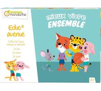 My Mandarine Je523c-Educ'avenue ''mieux Vivre Ensemble'' : 1 Loto+1 Mémo+1 Jeu Top/Pas Top-À Partir De 4 Ans