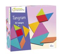 Avenue Mandarine JE536C - Un Tangram enfant de 7 pièces en carton + 1 notice de 80 modèles