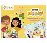 MY MANDARINE JS004C - Jeu de Plateau ''Little Menu'' pour apprendre à composer un Repas Équilibré en s'Amusant - À Partir de 5 Ans