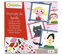 MY MANDARINE KC063C - Coffret créatif enfant - RÉALISE TES PORTRAITS DE FAMILLE - À partir de 4 ans