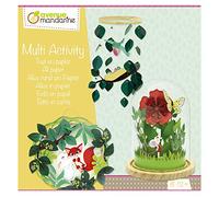 MY MANDARINE KC084C - Boite créative enfant - ACTIVITES AUTOUR DU PAPIER (1 tableau, 1 mobile et 1 globe) - À partir de 8 ans