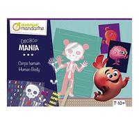 Avenue Mandarine KC096C - Boite créative DÉCALCO MANIA CORPS HUMAIN - À partir de 7 ans