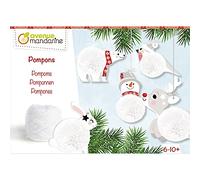 MY MANDARINE KC133C- Boîte créative enfant - POMPONS DE NOËL - À partir de 6 ans, Salamandre
