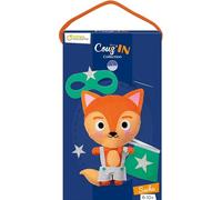 MY MANDARINE KC155C - Kit Créatif Couture Enfant - Doudou à coudre Maxi Couz'IN - À partir de 6 ans - SUPER-SACHA, Taille unique, Renard