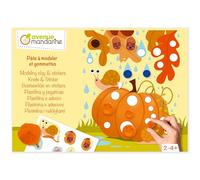 MY MANDARINE KC168C - Coffret créatif enfant - PATES A MODELER ET GOMMETTES - À partir de 2 ans - SAISONS