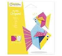 MY MANDARINE OR510C - Une pochette INITIATION My little ORIGAMI - 20 feuilles 12x12 cm 70g (avec modèle de pliage inclus) - À partir de 5 ans - POISSON