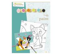 Avenue Mandarine PP049C - Un kit à peindre Graffy paint - Tableau 20x20 cm - À partir de 5 ans - CHAT