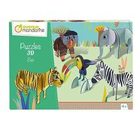 MY MANDARINE PU015C - Puzzle éducatif - 5 Personnages de 5 à 10 Pièces à Assembler - À Partir de 4 Ans - ZOO