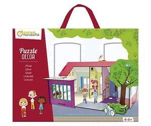 MY MANDARINE PU018C Puzzle Décor L'École puzzle éducatif 4ans+