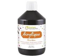 MY MANDARINE RB0250500100C - Peinture ACRYLIQUE mate RAINBOW - Pot 500 ml - NOIR