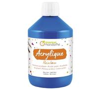MY MANDARINE RB0250500215C - Peinture ACRYLIQUE mate RAINBOW - Pot 500 ml - BLEU CLAIR