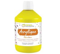 MY MANDARINE RB0250500700C - Peinture ACRYLIQUE mate RAINBOW - Pot 500 ml - JAUNE PRIMAIRE