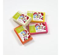 MY MANDARINE SO0880004K01C - Lot de 4 pains de 350 g de PATE A MODELER - SuperSofty - À partir de 2 ans - Couleurs assorties FLASHY