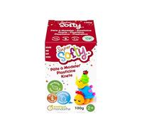 MY MANDARINE SO0880100400C - Une Boite de 100 g de PATE A MODELER - SuperSofty - À partir de 2 ans - ROUGE