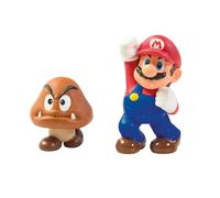 My Mario Jouets de Bain Gicleurs Mario et Goomba, Jouet de Bain Bébé à Presser, Figurines d Eau Enfant, Jeu d'eau Interactif, Jouet Éducatif Dès 2 Ans