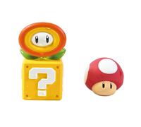 My Mario Jouets de Bain Gicleurs Super Champignon et Fleur de Feu, Jouet de Bain Bébé à Presser, Jeu d'eau Interactif Enfant, Jouet Éducatif Dès 2 Ans