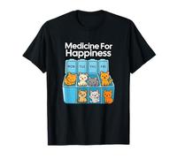 My Medicine for Happiness Called Cats Every Day, Chaton T-Shirt