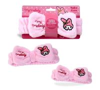 My Melody Bandeau à cheveux, avec lettres mignonnes et larges, pour femmes et filles, turban élastique non tissé, pour le maquillage, idée cadeau pour femmes et enfants
