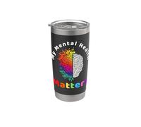My Mental Health Matters Help Support Awareness Hommes Femmes Gobelet isotherme en acier inoxydable double paroi