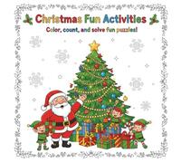 My Merry Christmas Activity Book: Coloring, Counting & Fun Activities for Kids