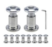 MY MIRONEY Lot de 10 boulons de fixation M6 x 8 mm en acier inoxydable pour boucle de ceinture de meubles, cuir, Boulonnerie